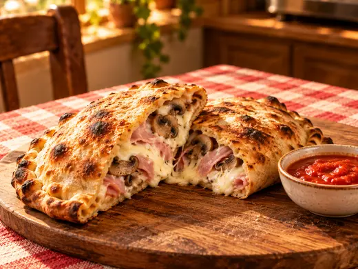 Calzoni de Pizza Azzis, pizzería italiana en Providencia
