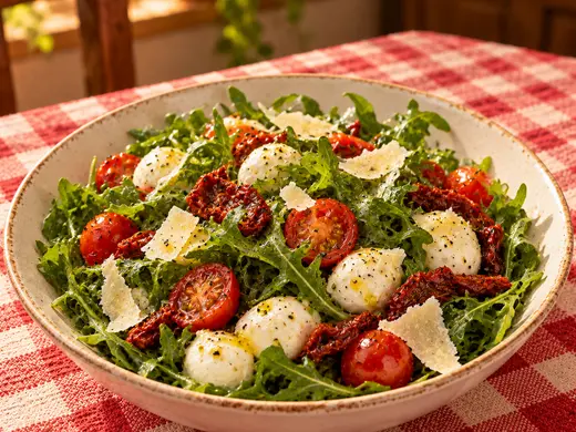 Ensaladas de Pizza Azzis, pizzería italiana en Providencia