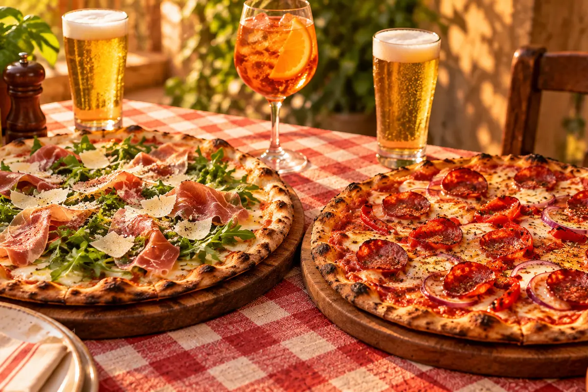 Happy Hour en Pizza Azzis Providencia: dos pizzas grandes y cócteles 2x1