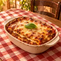 Boloñesa, lasagnas de Pizza Azzis en Providencia